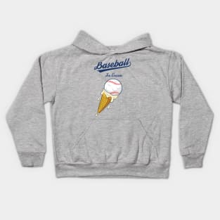 Baseball Ice Cream Kids Hoodie